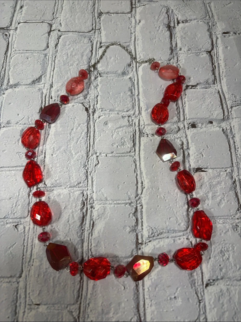 Red Costume Crystal Jewelry Necklace